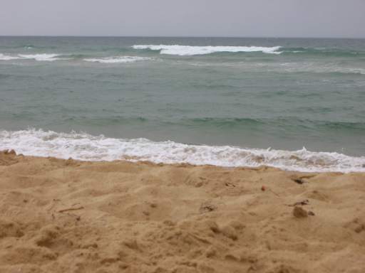 Meer bei Nieselregen (Sdwestblick)