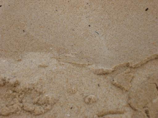 Regen nsst Sand nur an der Oberflche